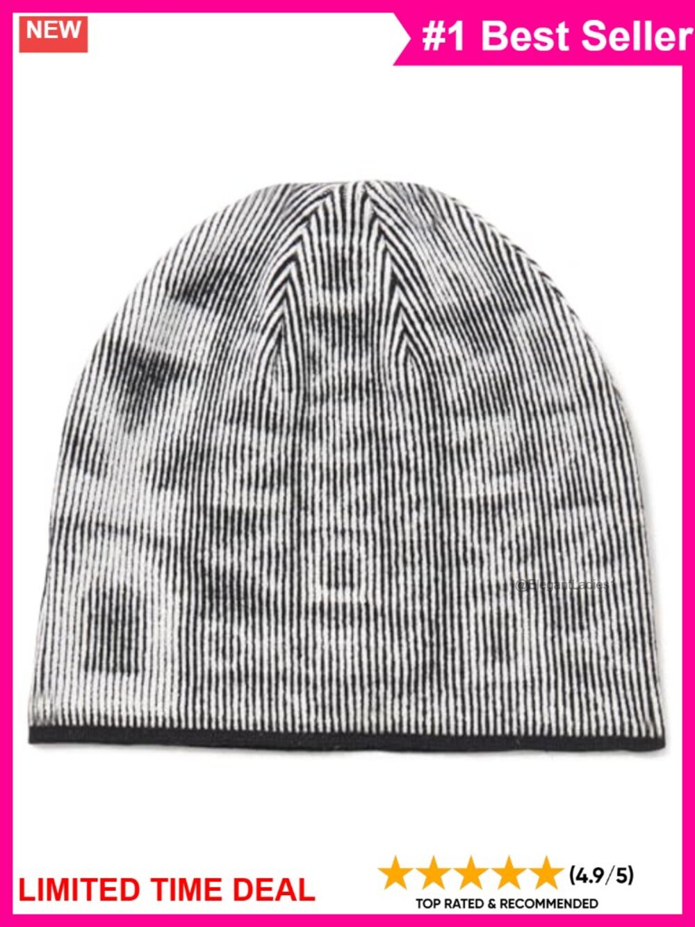 Slouchy Beanie Hat Cozy Letter Print Winter Cap
